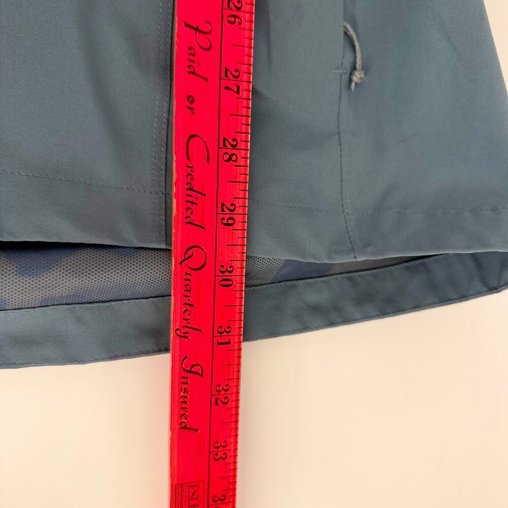 KÜHL Stretch Voyagr Rain Jacket Dusty Blue, Waterproof Hooded Anorak, Women's L - Picture 9 of 16
